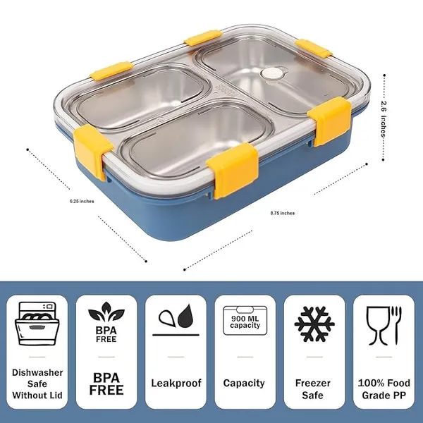 3_Compartment_Leak-Proof_BPA-Free_Stainless_Steel_With_Spoon_for_School_&_Office,_750_Ml_Capacity,_Includes_Chopsticks