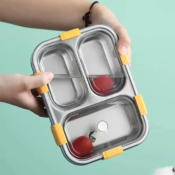 3_Compartment_Leak-Proof_BPA-Free_Stainless_Steel_With_Spoon_for_School_&_Office,_750_Ml_Capacity,_Includes_Chopsticks