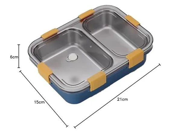 2_Compartment_Sealed_Leakage_Proof_Stainless_Steel_Lunch_Box_with_Fork,Chopstick_&_Spoon_Lid_Office_Food_Container_|_for_School_Kids_and_Adults,_750ml_(2_Compartment,_Blue)
