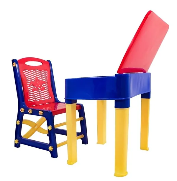 Red_&_Blue_Plastic_Textured_Study_Table_For_Home