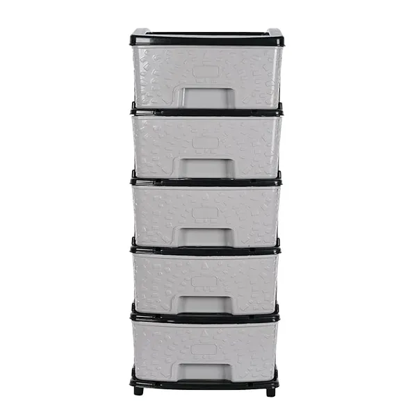 5_Layer_Black_&_Grey_Plastic_Storage_Drawer_For_Office,_Home,_Kitchen