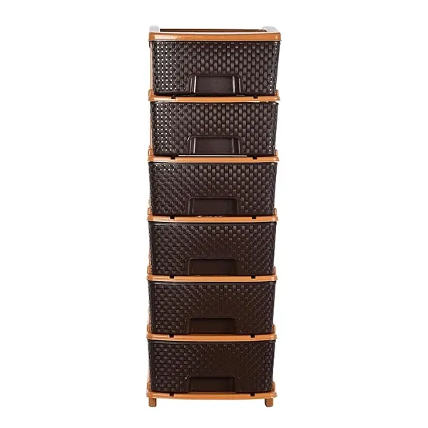 6_Layer_Brown_Plastic_Storage_Drawer_For_Office,_Home,_Kitchen