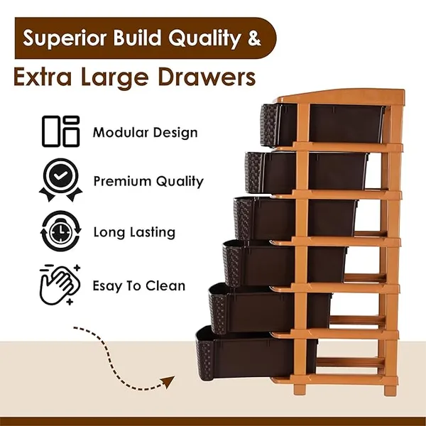 6_Layer_Brown_Plastic_Storage_Drawer_For_Office,_Home,_Kitchen