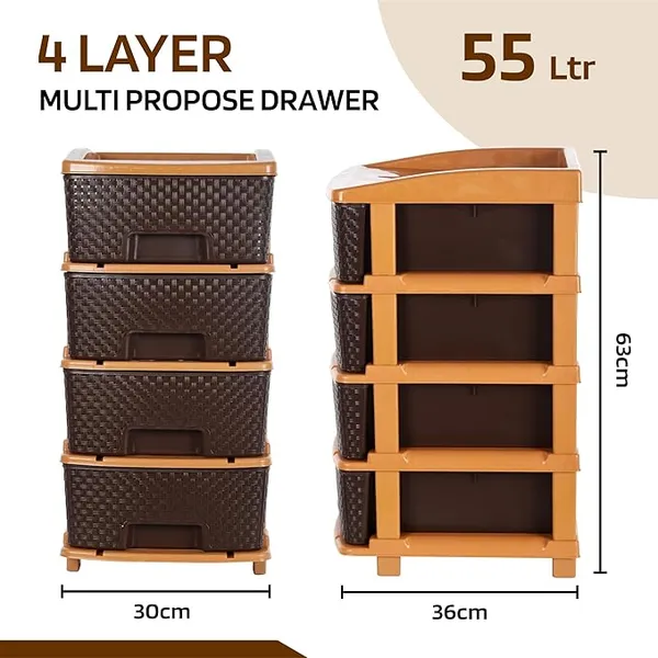 4_Layer_Brown_Plastic_Storage_Drawer_For_Office,_Home,_Kitchen