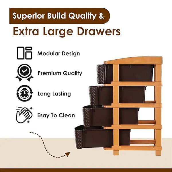 4_Layer_Brown_Plastic_Storage_Drawer_For_Office,_Home,_Kitchen