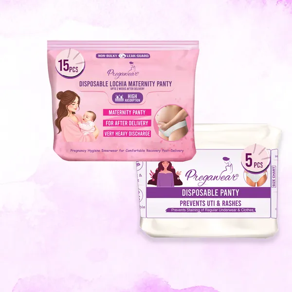 Pack_of_15+5_Pregawear_Lochia_Maternity_Panty__&_Disposable_Panties_Combo|_Leak-Proof,_Rash-Free,_Antifungal,_Antibacterial_Hygiene_Underwear_for_Comfortable_Recovery|_Skin-Friendly_After_Delivery_Care