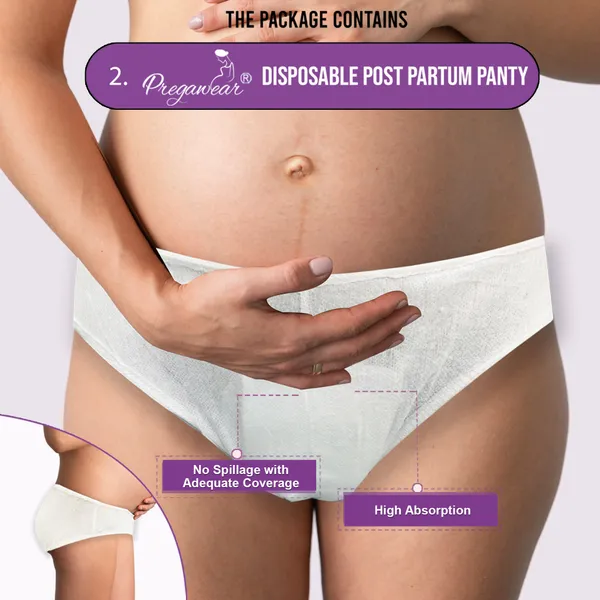 Pack_of_5+5_Pregawear_Postpartum_Panty_&_Disposable_Panties_Combo|_Heavy_Flow_&_Light_Discharge|_Soft_Breathable_Leak-Proof_Underwear_for_New_Mothers|_Comfortable_Rash-Free_Pregnancy_&_After_Delivery_Care