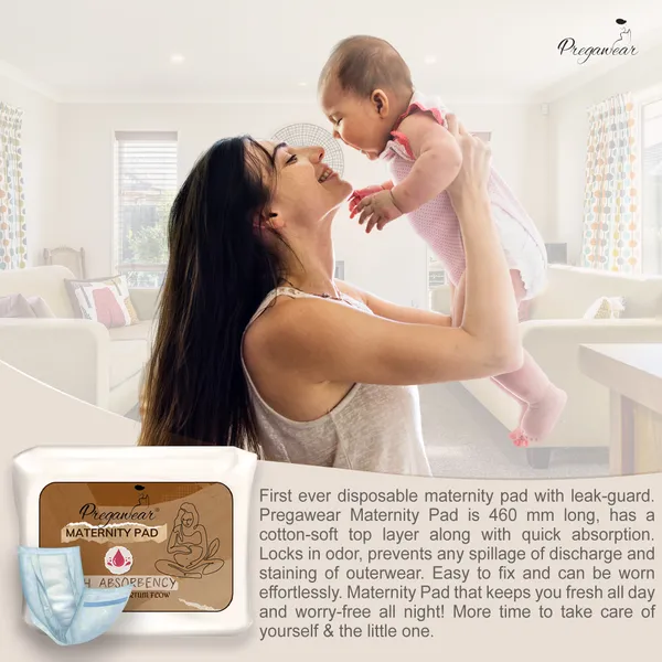 Pack_of_10_Pregawear_Maternity_Pad|_Premium_Disposable_Soft_Pads_For_Women|_After_Delivery_Incontinence_High_Absorption_|_Heavy_Periods_|_Leak_Guard|_Postpartum_Flow|_Rash_Free_|_Overnight_Protection_()