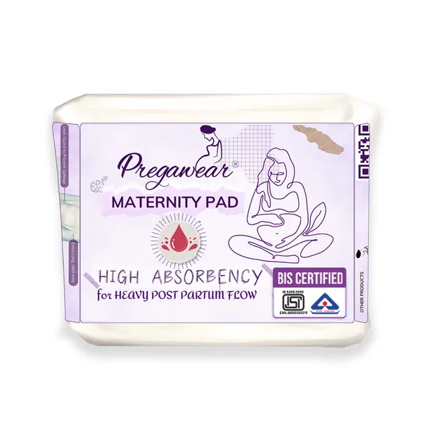 Pack_of_20_Pregawear_Maternity_Pad|_Premium_Disposable_Soft_Pads_for_Women|_After_Delivery_Incontinence_High_Absorption_|_Heavy_Periods_|_Leak_Guard|_Postpartum_Flow|_Rash_Free_|_Overnight_Protection