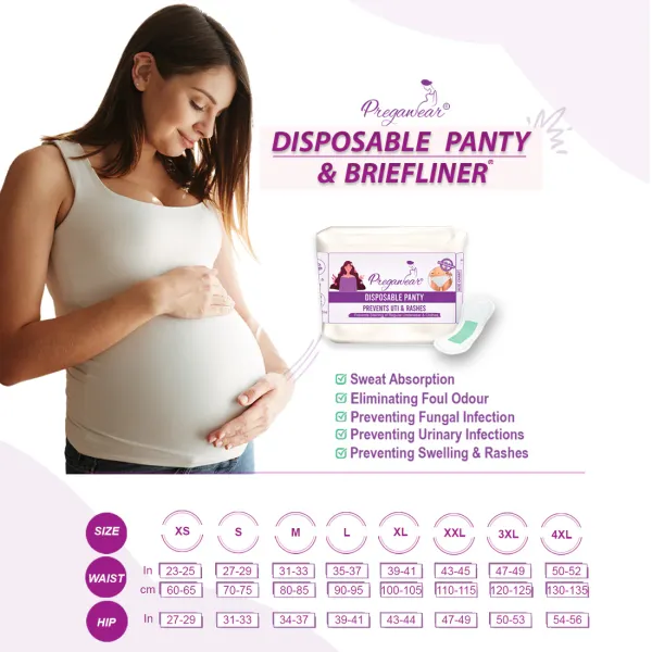 Pack_of_5+5_Disposable_Panty__&_Briefliner__Combo_|_Daily_Discharge_|_Pregnancy & Periods