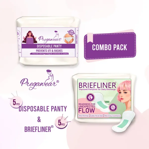 Pack_of_5+5_Disposable_Panty__&_Briefliner__Combo_|_Daily_Discharge_|_Pregnancy & Periods