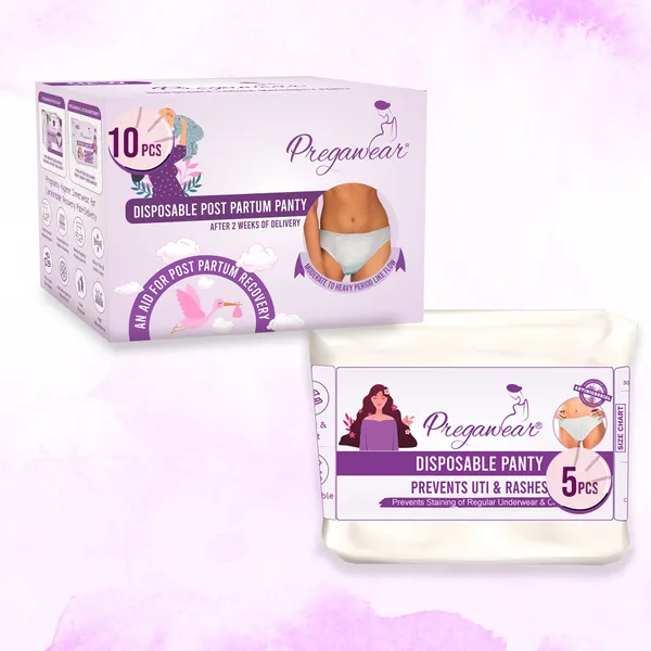 Pack_of_10+5_Pregawear_Post_Partum_Maternity_Panty_&_Disposable_Panties_Combo|_Leak-Proof,_Anti-Rash,_Antibacterial,_Antifungal_Hygiene_Underwear_for_Comfortable_Recovery|_After_Delivery_Skin-Friendly_Care
