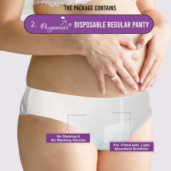Pack_of_4+5_Pregawear_C_Section_Maternity_Panty_&_Disposable_Hygiene_Panties_Combo|_Low_Waist_High_Absorption|_Soft,_Secure,_Breathable_Pregnancy_Underwear|_New_Mothers_After_Birth|_During_&_Post_Delivery