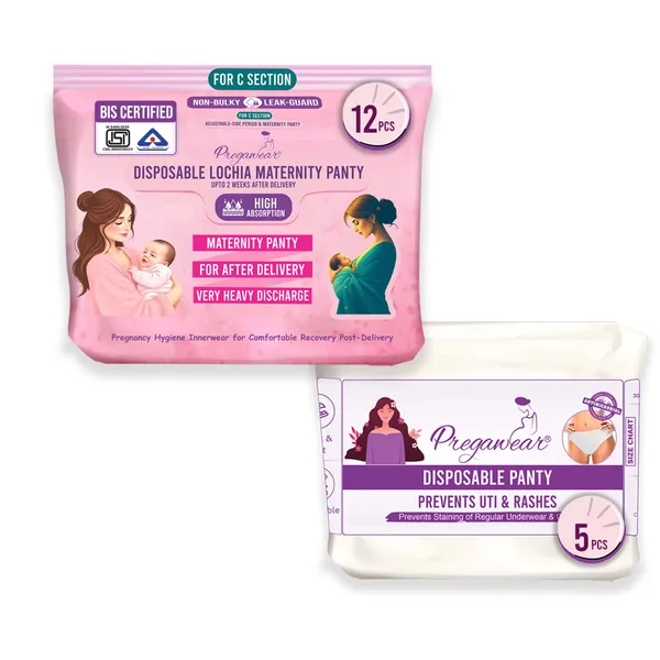 Pack_of_12+5_Pregawear_C_Section_Maternity_Panty_&_Disposable_Hygiene_Panties_Combo|_Low_Waist_High_Absorption|_Soft,_Secure,_Breathable_Pregnancy_Underwear|_New_Mothers_After_Birth|_During_&_Post_Delivery