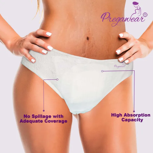 Pack_Of_10_Pregawear_Maternity_Panty|_Disposable_Period_Panties|_Postpartum_Underwear|_Heavy_Flow_&_Rash_Free_Periods|_Leak_Proof_Pads_After_Delivery|_Overnight_Protection|Toxic_Free