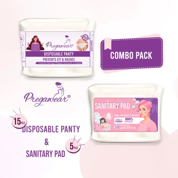Pack_of_15+5_Disposable_Panty_&_Sanitary_Pad_Combo|_Heavy_Flow|Overnight_Protection