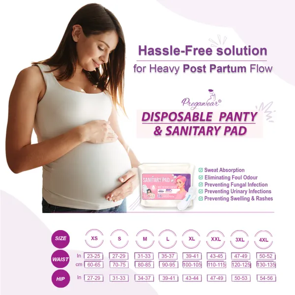 Pack_of_5+5_Disposable_Panty_&_Sanitary_Pad_Combo|_Heavy_Flow|Overnight_Protection