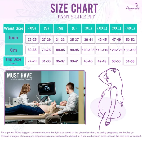 Pregawear_Lochia_Maternity_C_Section_Panty|Heavy_Flow_Postpartum|_Also_for_Normal_DeliveryIDisposable_Period_Panties|Rash_Free|Leak_Proof_Pads_After_Delivery|Overnight_Protection|Toxic_Free_10_pc