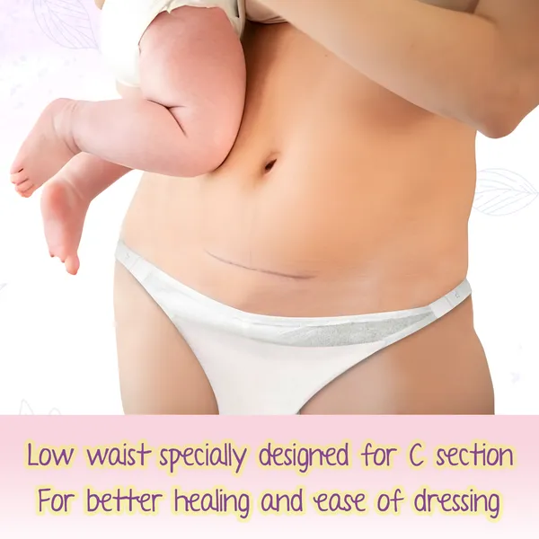 Pregawear_Lochia_Maternity_C_Section_Panty|Heavy_Flow_Postpartum|_Also_for_Normal_DeliveryIDisposable_Period_Panties|Rash_Free|Leak_Proof_Pads_After_Delivery|Overnight_Protection|Toxic_Free_10_pc
