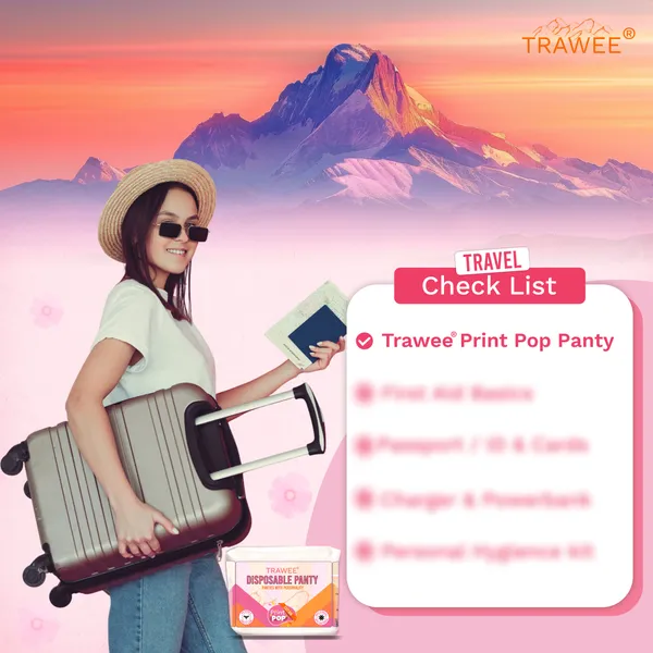 Trawee_Women_Disposable_Panties|_Print_Pop_Travel_Underwear_|_Rash-Free,_Breathable,_Antibacterial,_Antifungal|_Prevents_UTI|_Perfect_for_Daily_Use,_Trips,_Trekking_&_Vacations| No Laundry