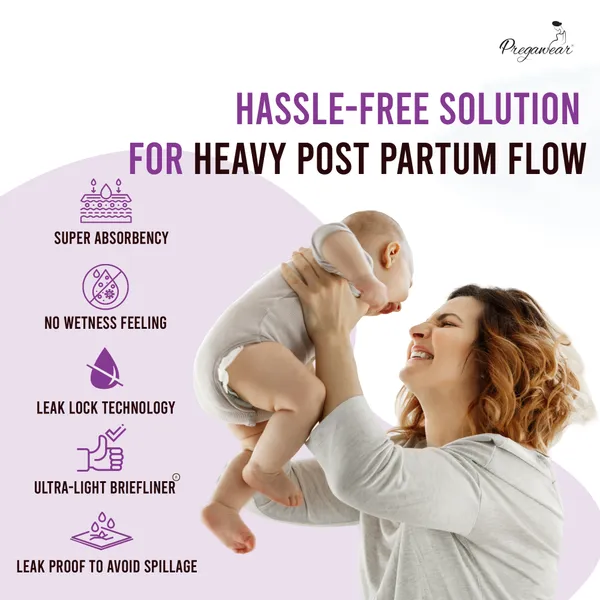 Pack_of_5_Pregawear_Maternity_Pad|_Premium_Disposable_Soft_Pads_For_Women|_After_Delivery_Incontinence_High_Absorption_|_Heavy_Periods_|_Leak_Guard|_Postpartum_Flow|_Rash_Free_|_Overnight_Protection