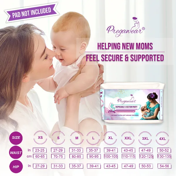 Pack_of_5_Pregawear_Disposable_C_Section_Panty_|_Low_Waist_Design_Pregnancy_Panties_for_Women|_Maternity_Panty_After_Delivery|_Soft,_Breathable,_Antibacterial_&_Antifungal_Full_Coverage_Underwear|_Caesarean_&_Normal_Delivery_New_Mothers