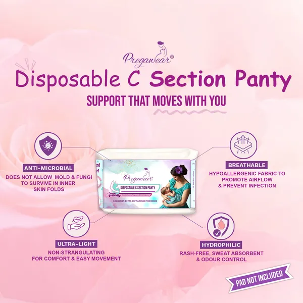 Pack_of_5_Pregawear_Disposable_C_Section_Panty_|_Low_Waist_Design_Pregnancy_Panties_for_Women|_Maternity_Panty_After_Delivery|_Soft,_Breathable,_Antibacterial_&_Antifungal_Full_Coverage_Underwear|_Caesarean_&_Normal_Delivery_New_Mothers