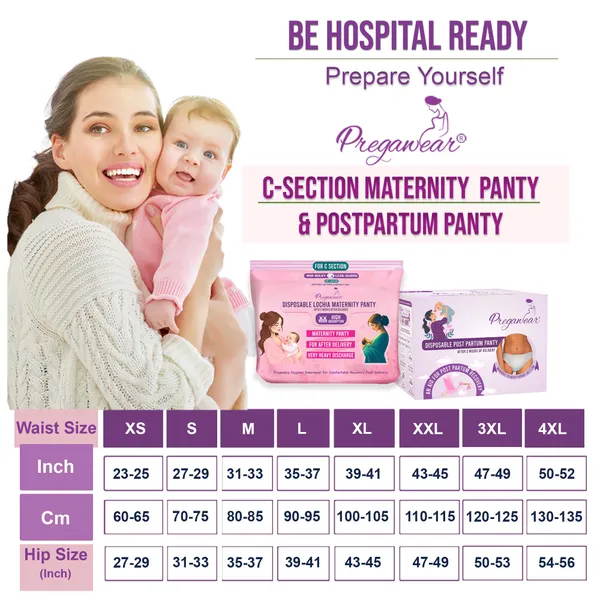 Pack_of_8+5_Pregawear_C-Section_Maternity_Panty_&_Disposable_Postpartum_Panty_Combo_|_Low_Rise_C_Section_Underwear_with_Ultra_Thin,_Leak-Proof,_Antibacterial_Antifungal_Mid_Waist_After_Delivery_Care