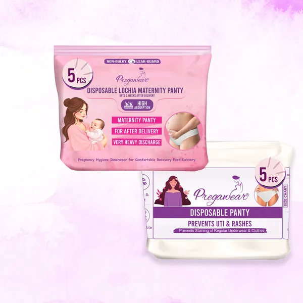 Pack_of_5+5_Pregawear_Lochia_Maternity_Panty__&_Disposable_Panties_Combo|_Leak-Proof,_Rash-Free,_Antifungal,_Antibacterial_Hygiene_Underwear_for_Comfortable_Recovery|_Skin-Friendly_After_Delivery_Care
