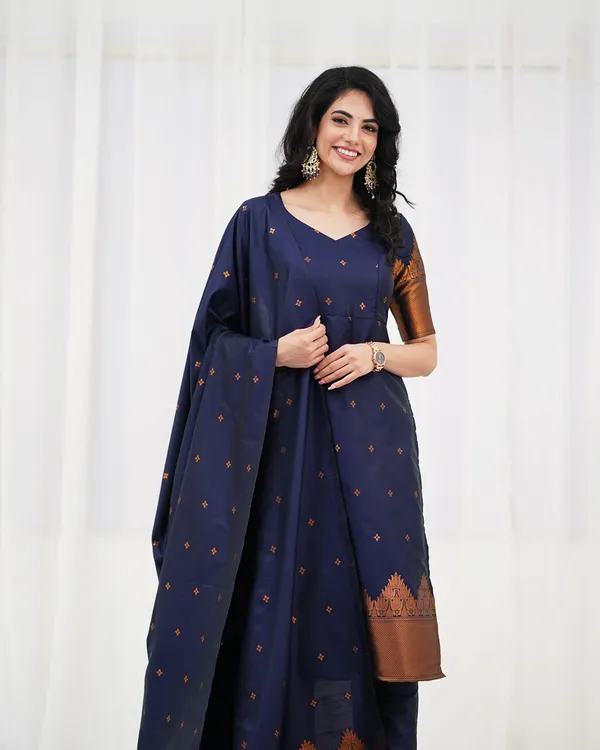 BLUE__KURTA_PANT_AND_DUPATTA_SET