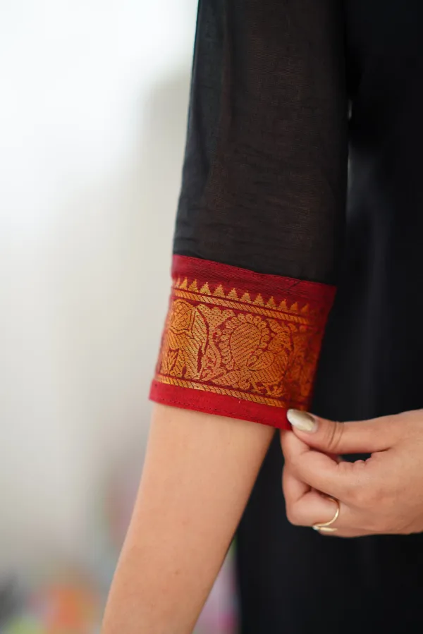 Black_Kurta_&_Pant_Set_with_Dupatta