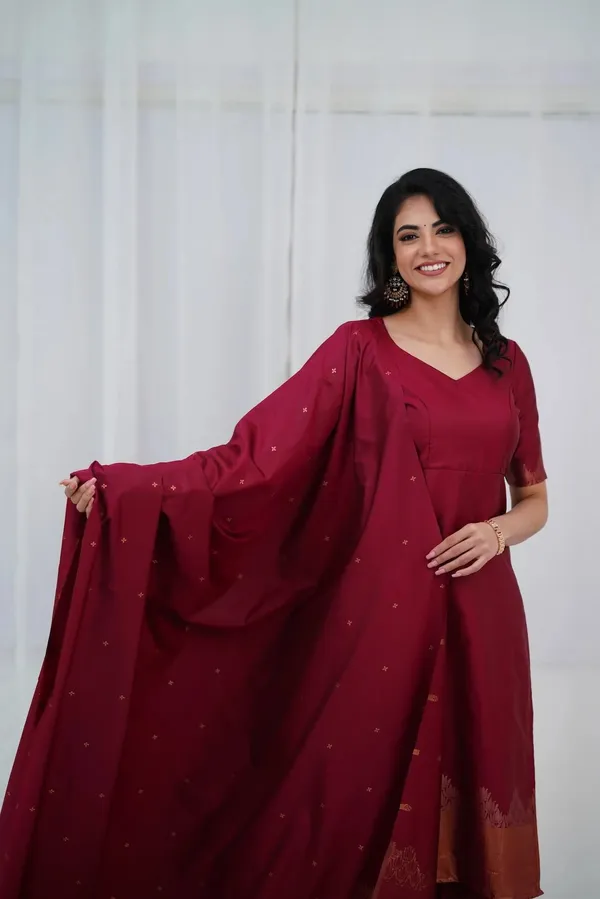 RED_RAYON_PRINTED_KURTA_PANT_AND_DUPATTA_SET