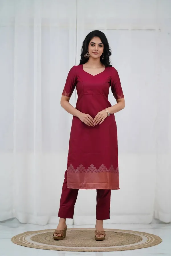 RED_RAYON_PRINTED_KURTA_PANT_AND_DUPATTA_SET