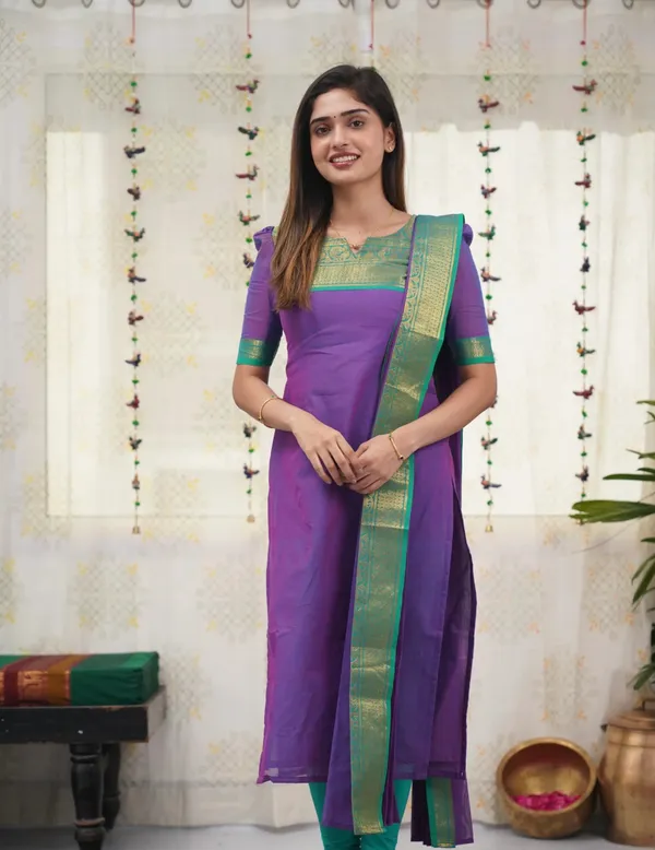 Wine_Kurta__with_Dupatta
