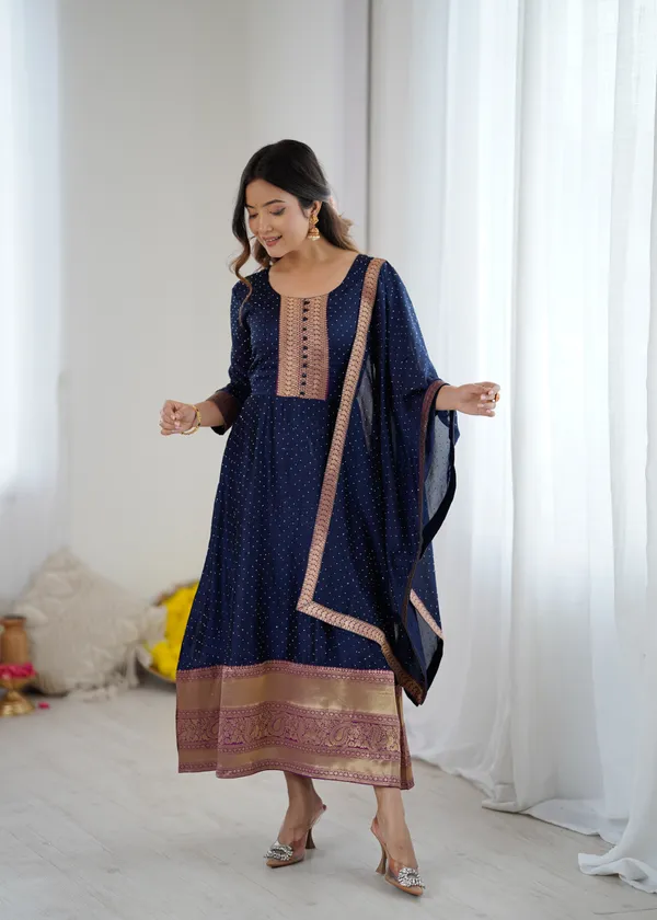 Navy_Blue_Kurta_&_Pant_Set_with_Dupatta