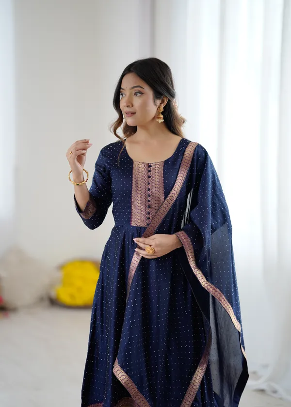 Navy_Blue_Kurta_&_Pant_Set_with_Dupatta