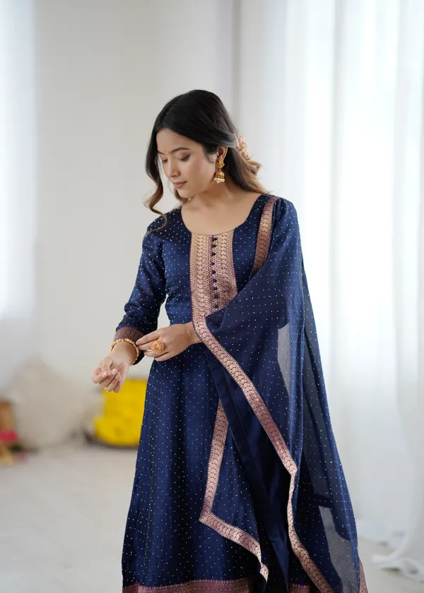 Navy_Blue_Kurta_&_Pant_Set_with_Dupatta