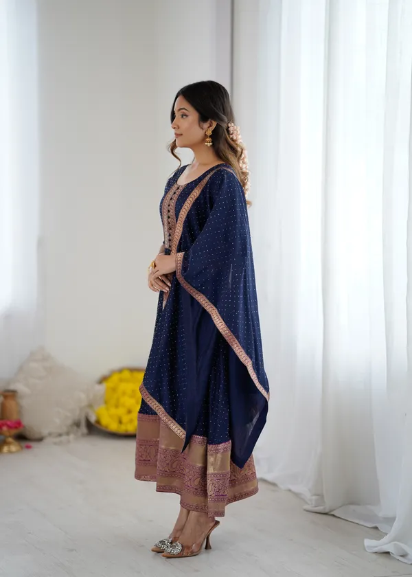 Navy_Blue_Kurta_&_Pant_Set_with_Dupatta