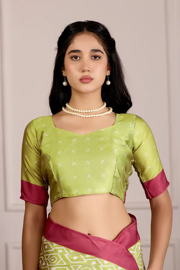 Lime_Green_Geometric_Grace_Saree