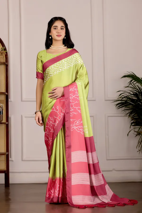 Lime_Green_Geometric_Grace_Saree
