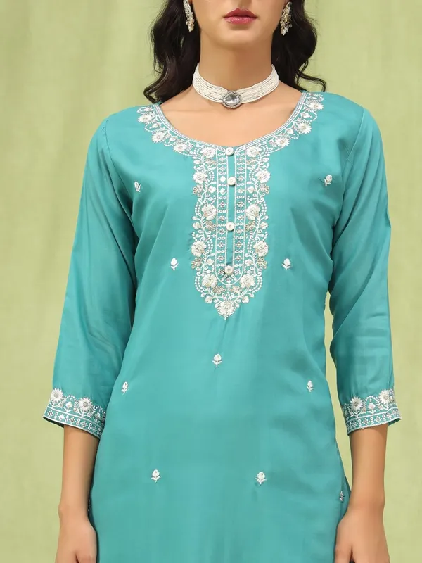 RAMA_GREEN_EMBROIDERED_KURTA_PANT_SET_WITH_DUPATTA