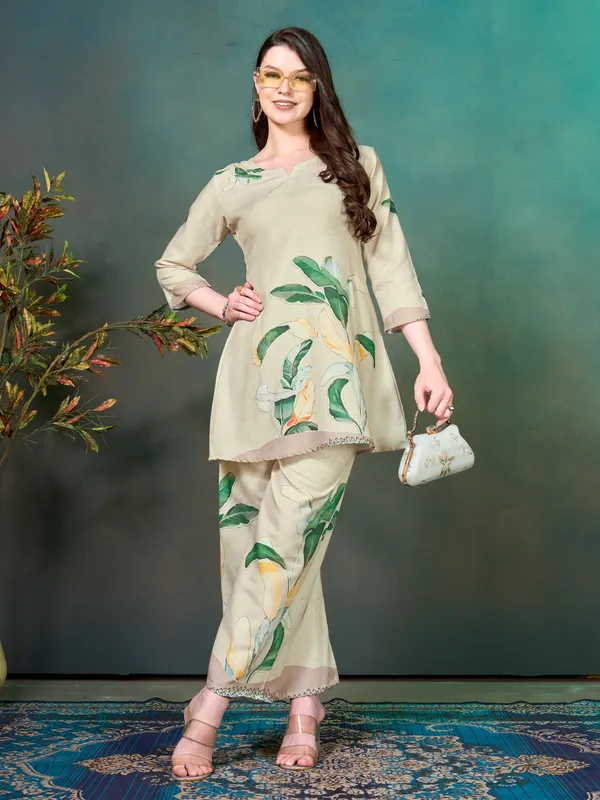 Off_White_with_Green_Floral_Printed_Rayon_Blend_Co-ord_Set_for_Women