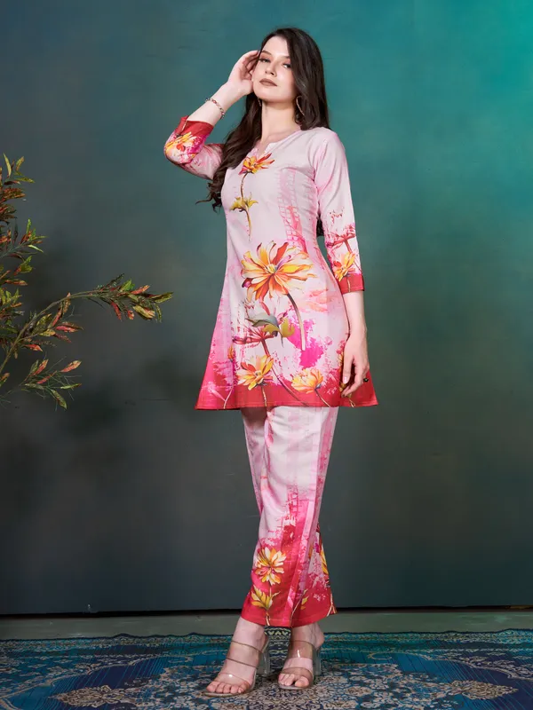 Light_Pink_with_Red_Floral_Printed_Rayon_Blend_Co-ord_Set_for_Women