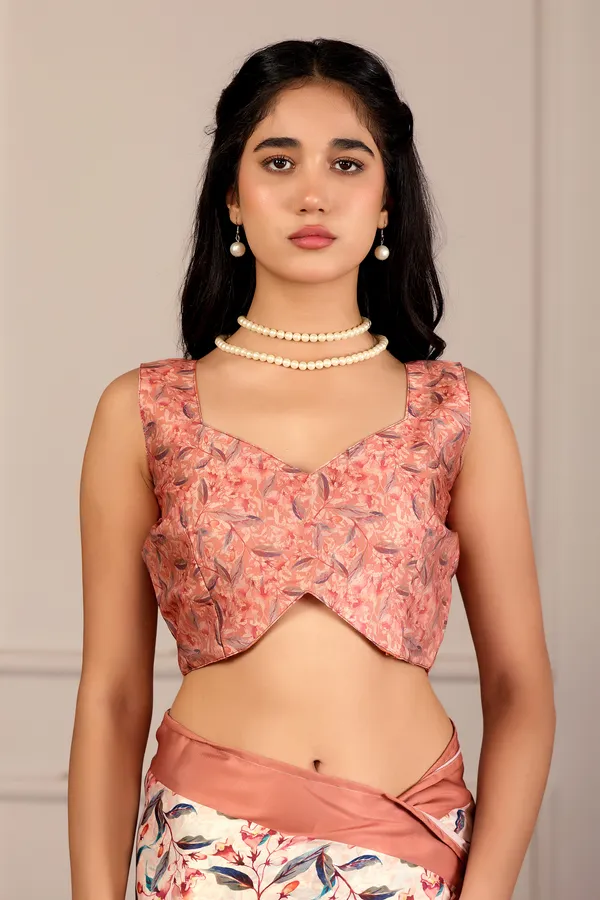 Off_White_Multicolor_Floral_Print_Saree