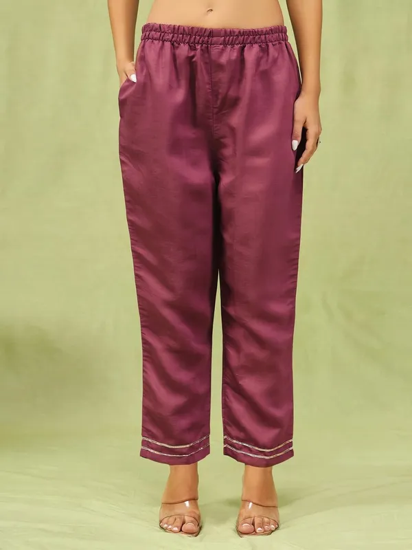 RED_CHANDERI_COTTON_KURTA_PANT_AND_DUPATTA_SET
