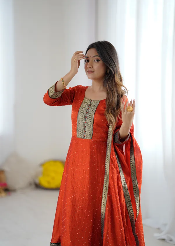 Orange_Kurta_Set_with_Dupatta