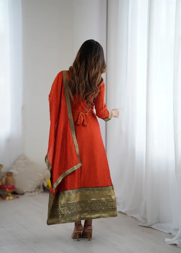 Orange_Kurta_Set_with_Dupatta