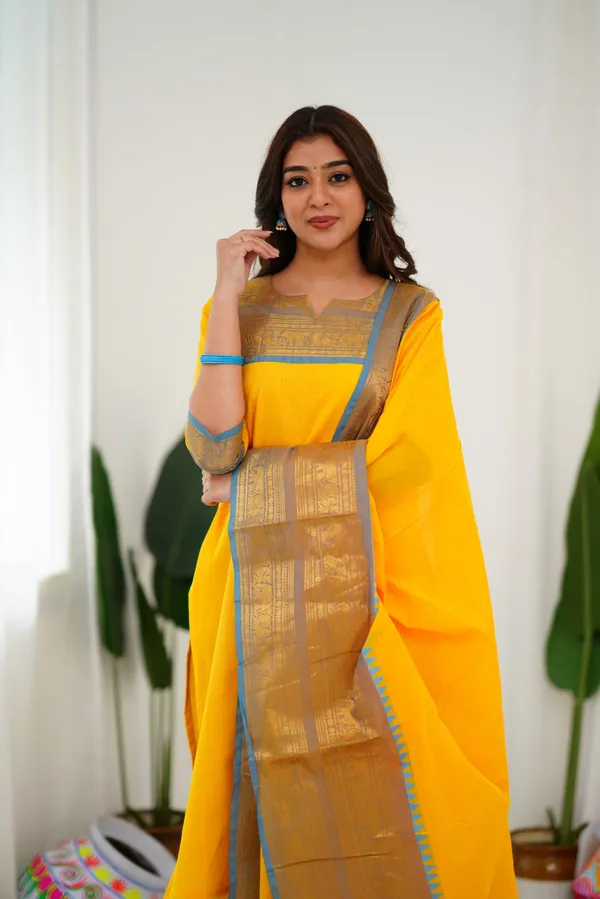 Yellow_Kurta_&_Pant_Set_with_Dupatta