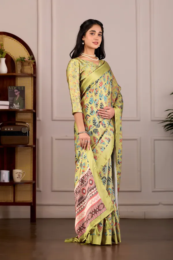 Pale_Vibrant_Yellow_Floral_Print_Saree