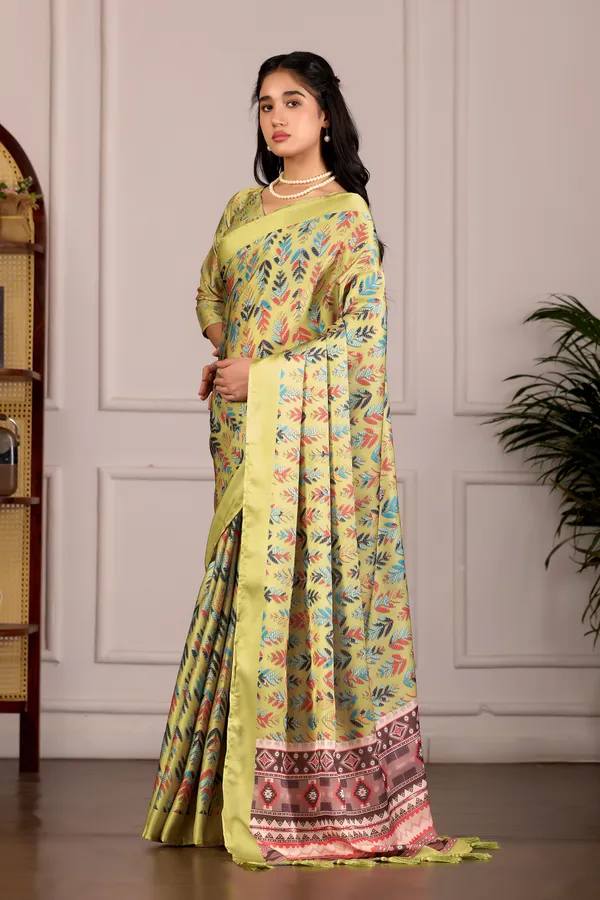 Pale_Vibrant_Yellow_Floral_Print_Saree